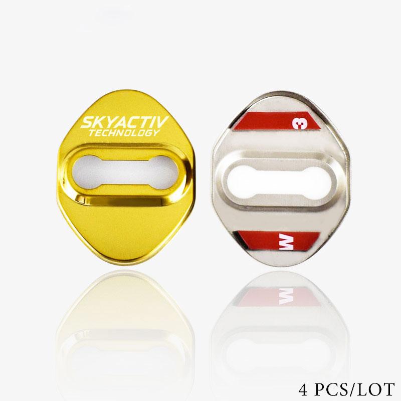 Защитная крышка дверного замка для Mazda 2 3 6 CX3 CX-5 CX5 CX 5 CX9 CX30 MX5 SKYACTIV логотип стайлинга автомобилей