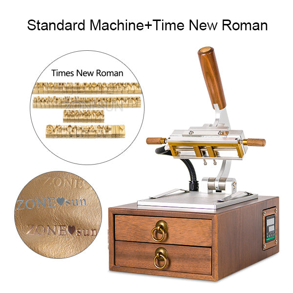 ZONESUN WT-90XT Wooden stamp Digital PVC Card Book Leather Paper Wood Custom Logo Embossing Hot Foil Stamping Machine