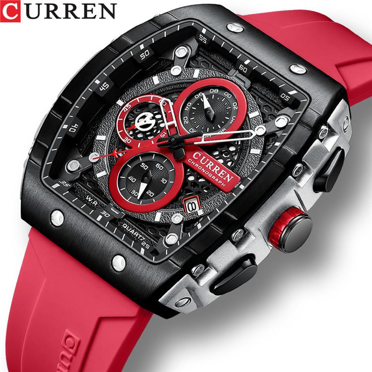 CURREN Six-pin Chronograph Watch Men's Fashion Multi-functional Watch