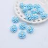 50Pcs 12mm 3D Mini Flower Lotus Flatback Planar Resin Accessories DIY Craft Phone Patches Arts Material