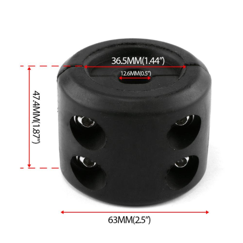 Rubber Material Rope Hook Black Color Heavy Duty Vehicle Accessory Waterproof ATV Use