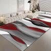 Современный ковер с полосатым узором для гостиной, большого размера, для декора дома и спальни, ковер, легкая чистка, напольный коврик для зоны отдыха рядом с диваном