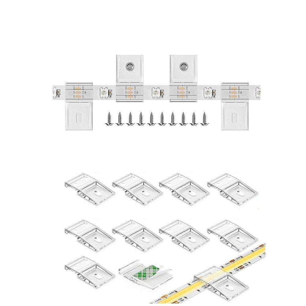 Зажим для светодиодной ленты 10 мм PCB Зажим для светодиодной ленты WS2812B WS2811 5050 Зажим для фиксации светодиодной ленты