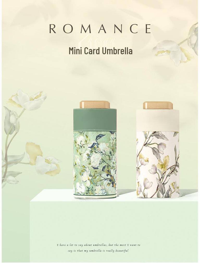 Зонт Know Мини Плоский Шестисложный Высококлассная Защита от УФ-лучей Двойного Назначения Солнцезащитный и Дождевой Зонт