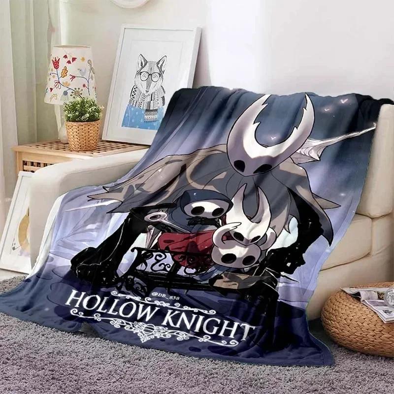 Hollow Knight Fashion Digital Printed Pattern Тонкое одеяло Фланелевое одеяло Портативное одеяло для дома, путешествий, офиса, обеденного перерыва
