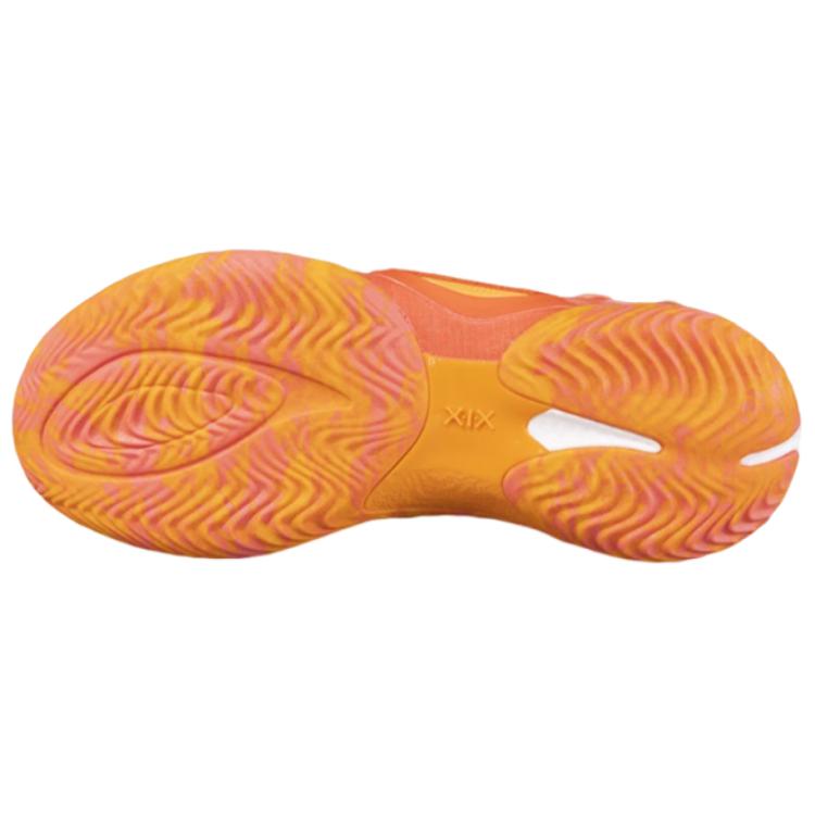 Li Ning Yushuai 19 Амортизация, Износостойкие Низкие Кроссовки Li Ning Light Rebound Technology Баскетбольные Мужские Оранжевые ABAV005-5