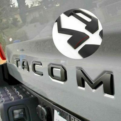 3D выпуклые матово-черные буквы TACOMA для задней двери, подходят для 2016- TACOMA
