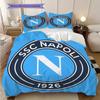 SSC Napoli Комплект постельного белья с узором Одеяло Пододеяльник Наволочка Домашний Декор Подарок на День Рождения (1 пододеяльник + 2 наволочки, без наполнителя)
