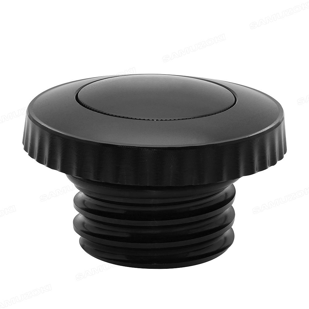 Motorcycle Black Pop Up Fuel Tank Cap Right Hand Thread Reservoir Gas Cap For Harley Dyna Softail Fatboy Touring Sportster XL883