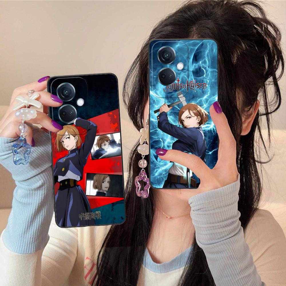 Jujutsu Kaisen Nobara Mobile Phone Case for OPPO Reno 14 13 12 11 10 9 8 7 6 5 F T Pro 5G Colorful Printing Cover Pretty Cover