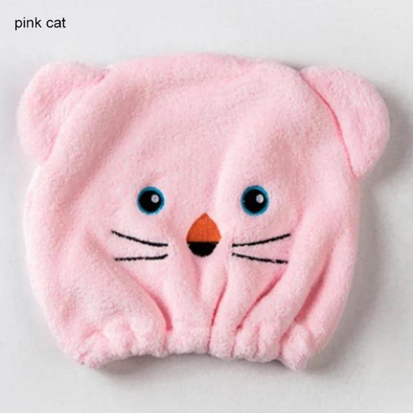 Быстросохнущие полотенца для волос, милые мультяшные шапочки для сухих волос, банные шапочки, 1 шт., переносные шапочки для душа, банные принадлежности