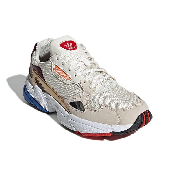 adidas Originals Falcon Кожа Удобные Универсальные Нескользящие Низкие Кроссовки Папины Кроссовки Женские Светло-Бежевый G54688