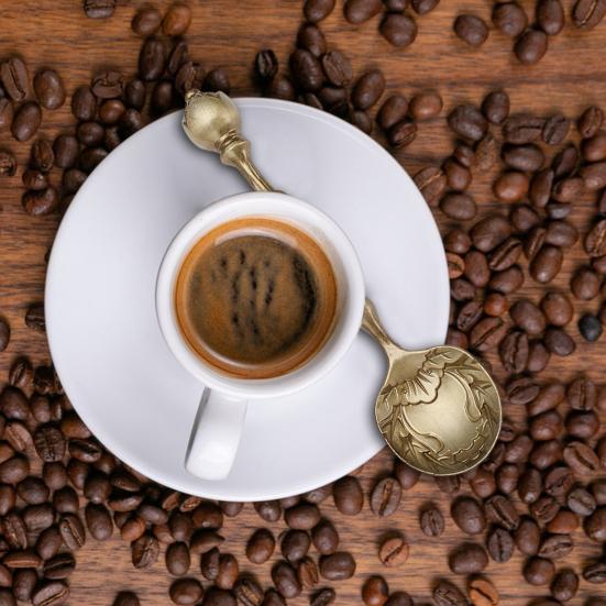 Кофейная ложка, резная чайная ложка, винтажная европейская дворцовая посуда, десертные ложки для кухни