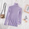 Women Fall Turtleneck Sweater Knitted Soft Pullovers Jumpers Basic Soft Sweaters Blouse