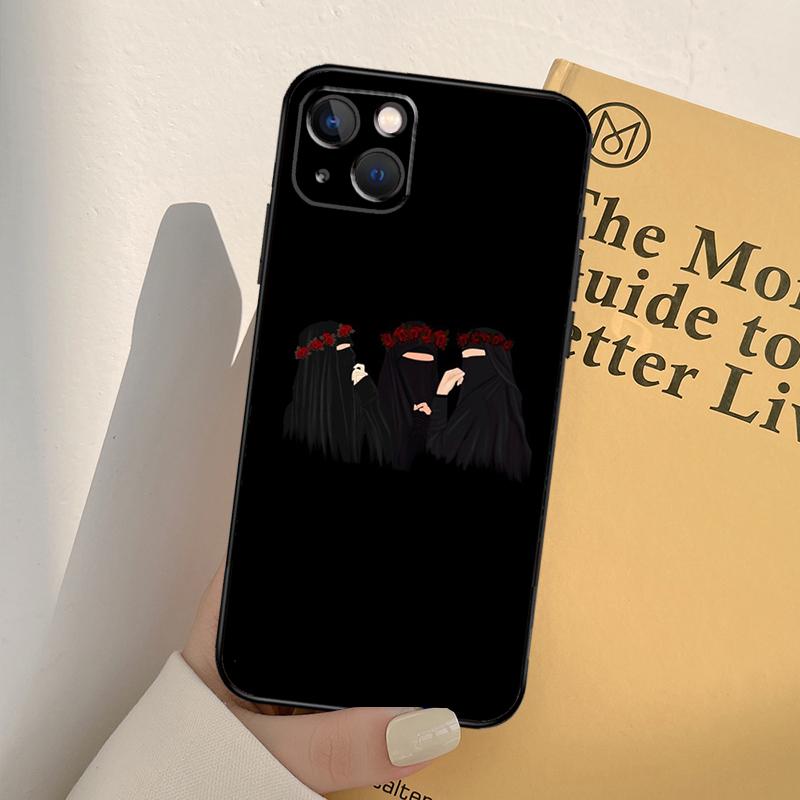 Muslim Islamic Hijab Gril Phone Case For iPhone 12 11 13 14 Pro Max X XR XS Max 7 8 Plus SE 2020 12 Mini 13 Mini Cover