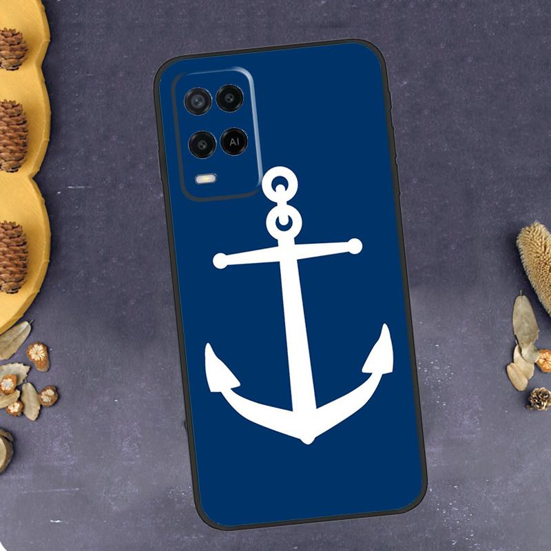 Nautical Anchor Boat Sea Phone Case For Oppo A94 A74 A54 A15 A18 A38 A58 A78 A98 A40 A60 A80 A16 A76 A96 A57S A17 A77