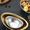 Modern Heat-resistant Reusable 3 Sizes Large Capacity Stainless Steel Tray Kitchen Supplies Salad Bowl