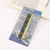Chinese Retro Painting Metal Bookmark Metal Hollow with Ruler Reading Book Clip Stationery School Office Supplie Pagination Mark