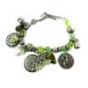 [E2585] - Green 'Tour Du Monde' Designer Bracelet