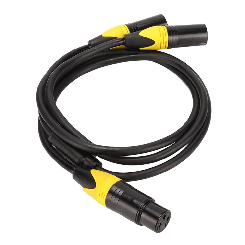 3 Pin XLR Splitter Cable Plug and Play XLR Audio Y Adapter Cable Durable XLR Y Cord  Mic Connection
