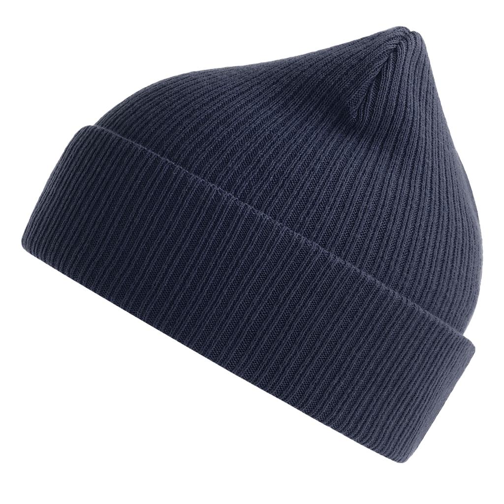 Atlantis Unisex Adult Nelson Ribbed Organic Cotton Beanie