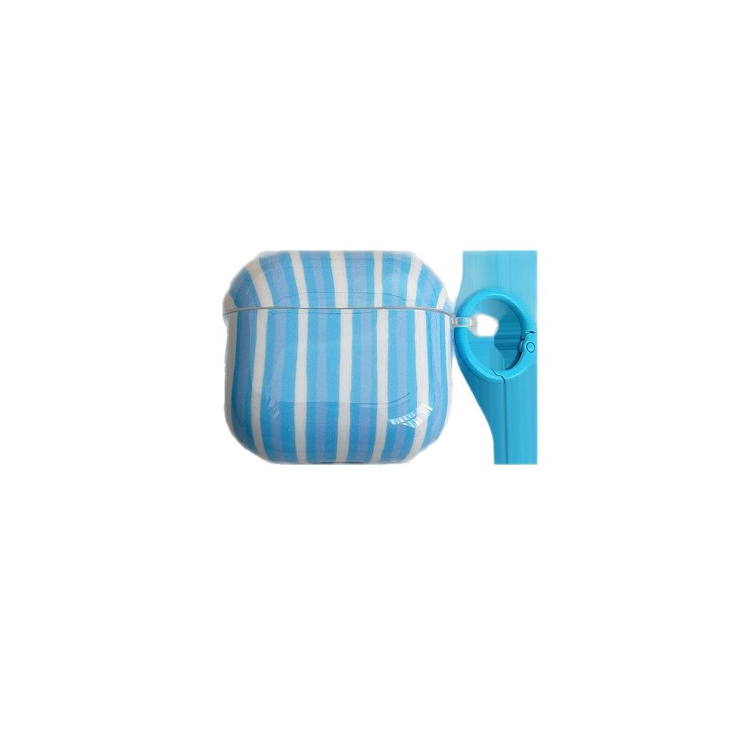 Korean minimalist contrasting stripes for AirPods 1 /1 earphone protective case 1pro second and third generation new niche