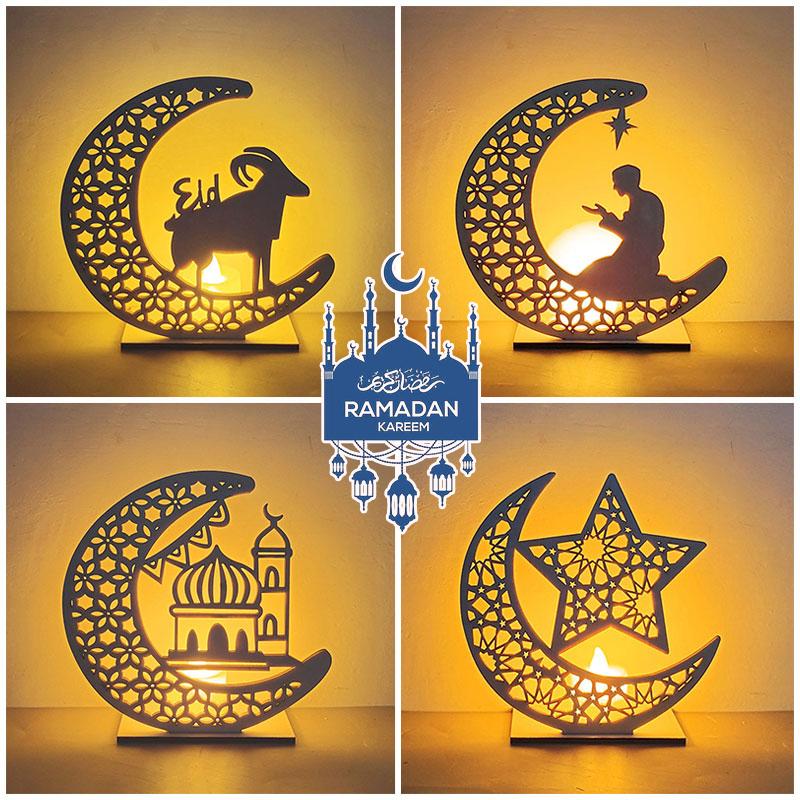Фонарь Рамадан Украшение на Курбан-байрам Лампа EID Mubarak Исламский Мусульманский Декор для Вечеринки Фестивальный Столовый Светильник Принадлежности