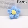 10pcs Hand-knitted Flower Applique Sew On Patches Floral Applique Decor For Clothes Shoes Hats Craft Diy Hair Clip Wedding Decor