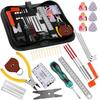 Smilerain Guitar Repair Guitar Maintenance Repair Tools for Guitar and Guitar Bass Maintenance Including Measuring Hex Nut Bridge Storage Bag Included