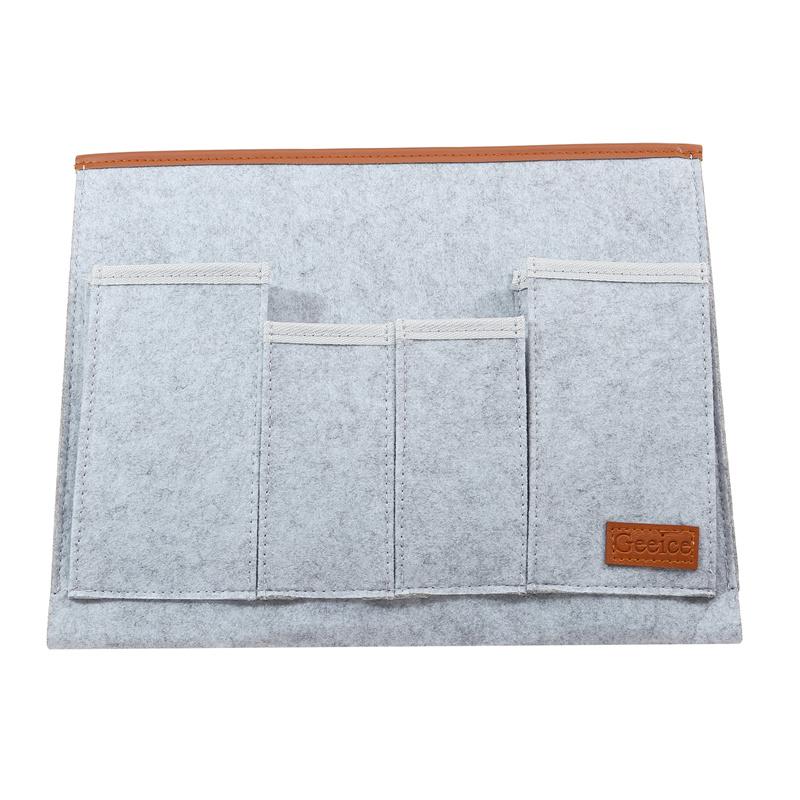 Household Armchair Felt Couch Recliner Armrest Organizer for Magazine Tablet Cell Phone Remote Control Hanging Storage Bag