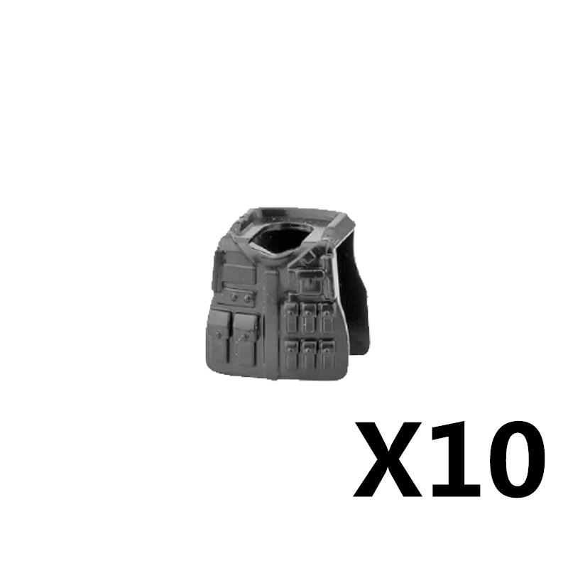 MOC Военная Фигурка Аксессуары Строительные Блоки Альфа Шлем SWAT Жилет Рюкзак Наколенники Оборудование Ночного Видения Кубики Игрушка K017