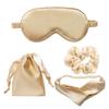 Custom logo Silk Eye Mask and Scrunchie Silk Pillow case 100% Pure Mulberry Silk Pillowcase Set with Bonnet and Headbands
