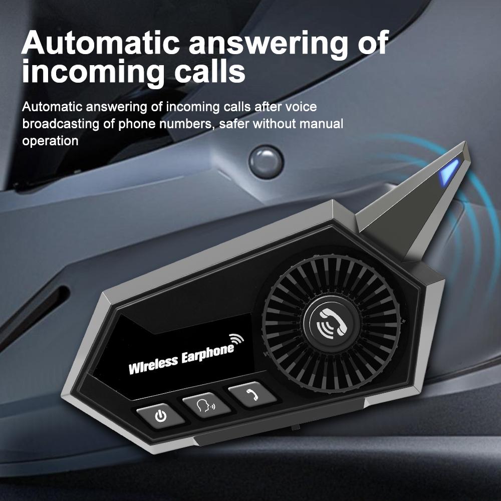 BT18 Мотоциклетный шлем Гарнитура Handsfree комплект Стерео Анти-помехи Водонепроницаемый музыкальный плеер Динамик Беспроводные наушники