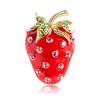 Милый клубничный корсаж, украшение для банкета, женский шарф, брошь, булавки, ювелирные изделия, подарки