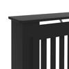 Radiator Cover Black 152x19x81.5 cm Engineered Wood