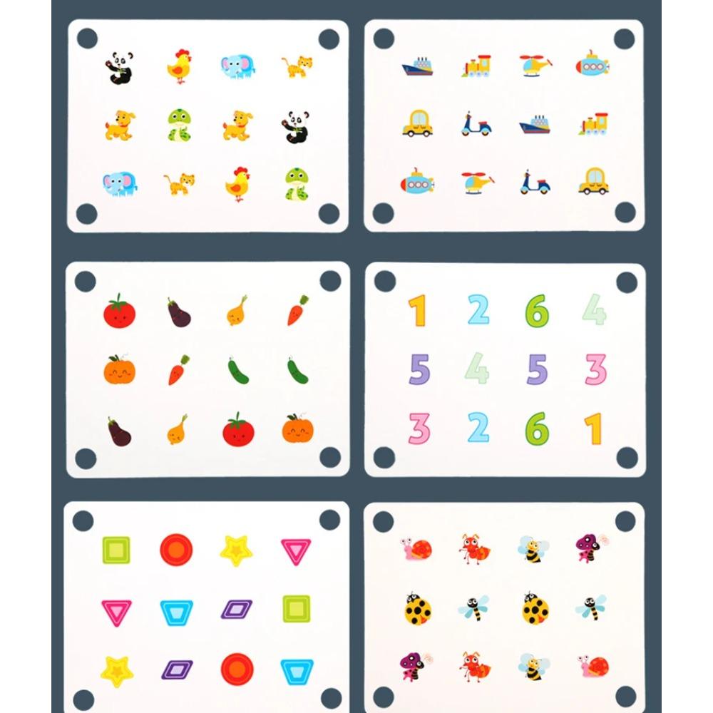 Baby Wooden Memory Match Chess Montessori Game Kids Party Game Wooden Educational Toy Interaction Game Ability Toy for Children