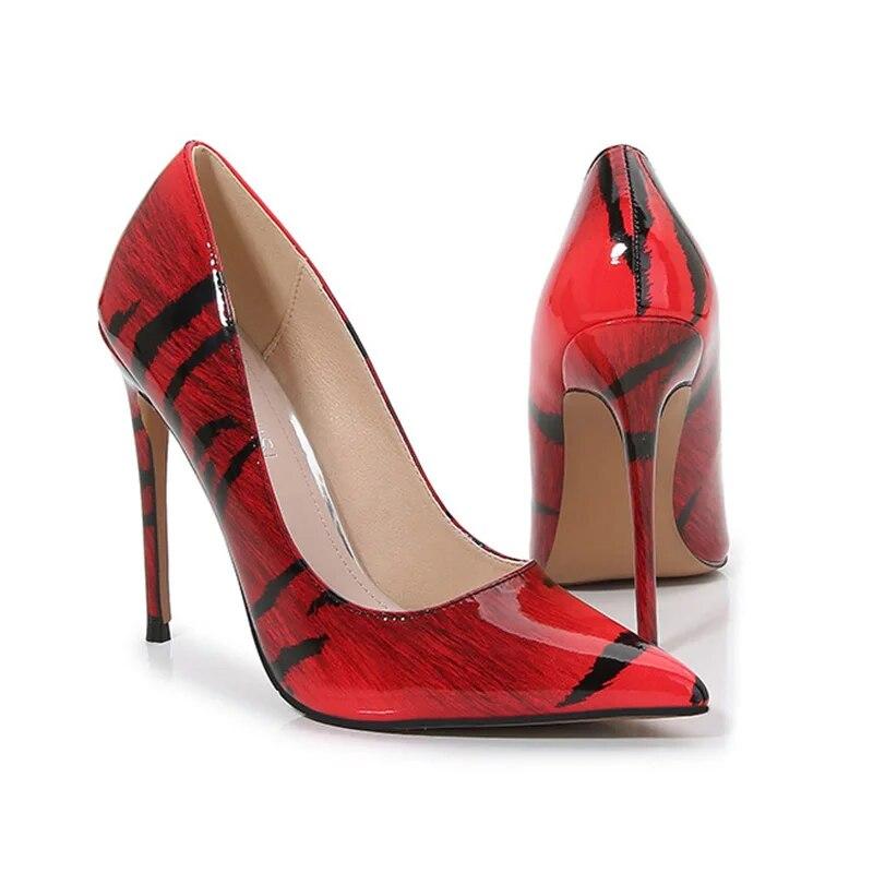 Женская пикантная цветная обувь для ночного клуба, подиума и банкета, модная рабочая обувь на каблуке 12 см WZ
