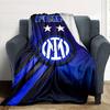 1pc Internazionale Milano Blanket, Gift, for Men and Women, Soft Blanket, Good for Sofa Bed Couch Travel, Lightweight Flannel Blanket