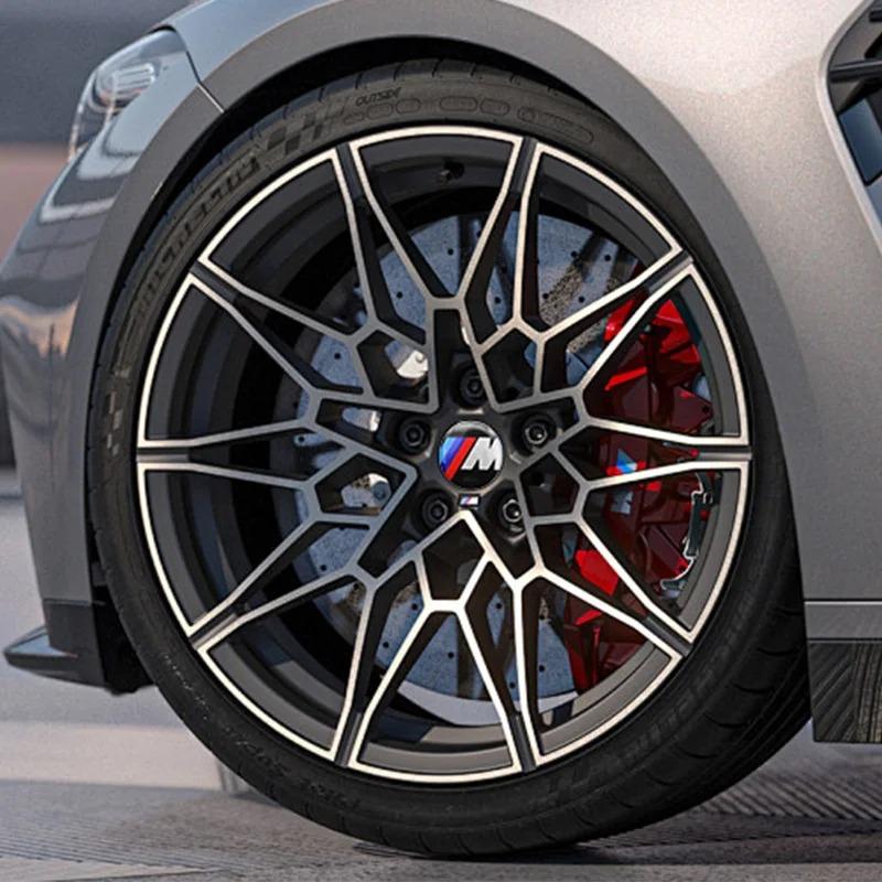 JKGN2 4pcs 56mm 60mm 65mm Car Wheel Center Hub Cap Sticker Badge For BMW M Performance E90 E92 F07 G30 G20 F34 F10 E71 F20 F40 E60 E70