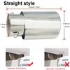 Stainless Steel Straight Car Exhaust Systems Tip Pipe Exhaust Tail Muffler Car Tail Exhaust Pipe