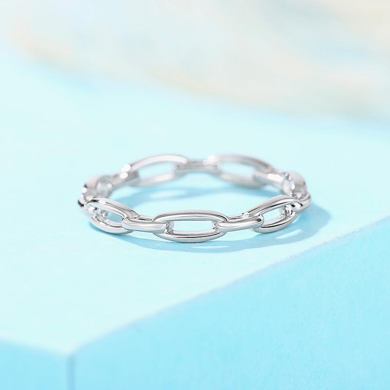 Кольцо-цепочка Huitan Chic, женское, модное, повседневное, носимое, ювелирное изделие, металлический стиль, модные, универсальные аксессуары для женщин