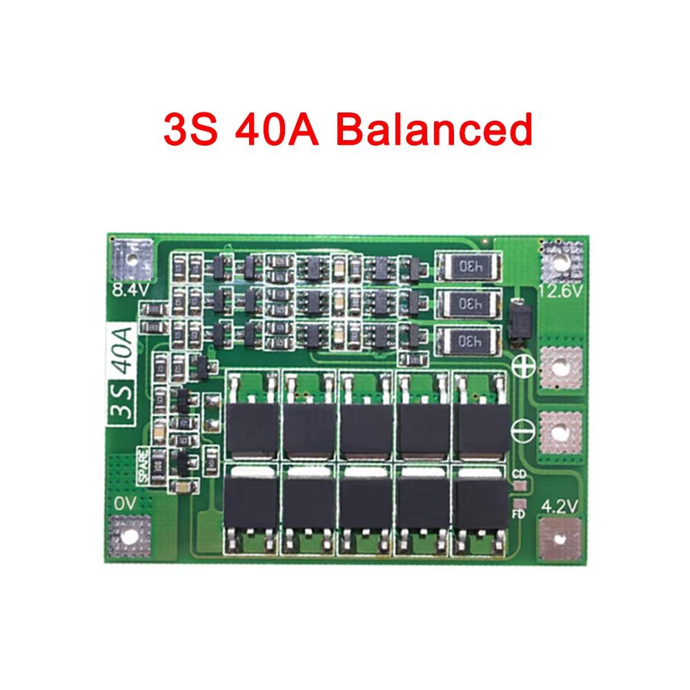 3S/4S BMS Balance 20A 30A 40A 60A 12V/24V Li-ion Lithium Battery Charger Protection Board 18650 BMS Equalizer Enhance/Balance