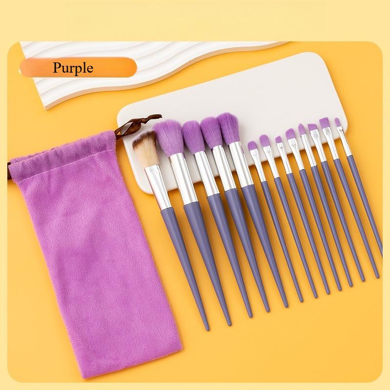 Набор из 13 кистей для макияжа Премиальный мягкий ворс - Профессиональный набор косметических кистей / Инструменты для макияжа