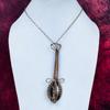 Schalenblende Pendant Copper Wire Wrapped Guitar Pendant Decent Gemstone Jewelry