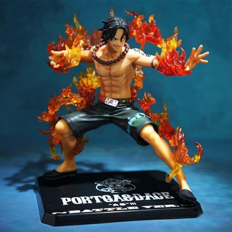 One Piece Монки·Д·Лампа Зорро Портгас·Д·Эйс киношная периферия мультяшная модель игрушка подарок на день рождения мальчику настольные украшения