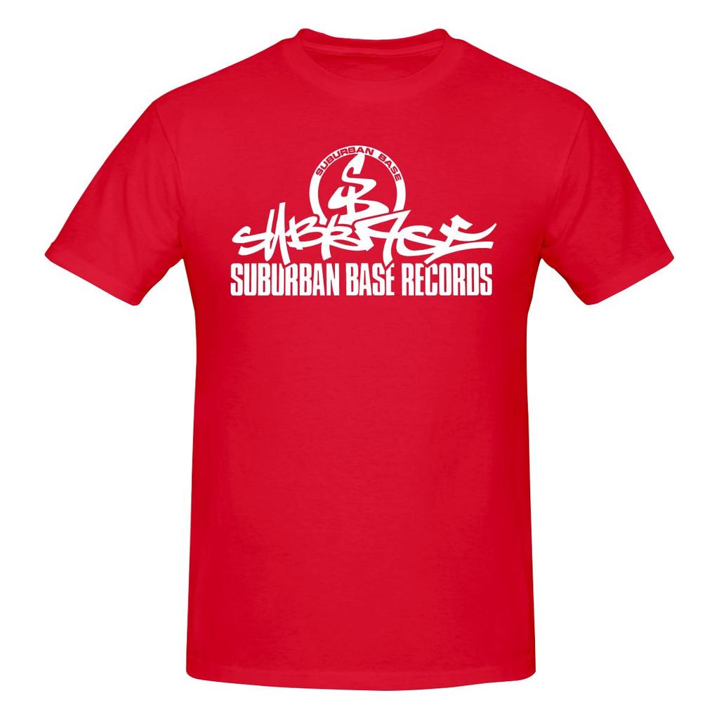 Suburban Base Record Jungle Hardcore Standard Shoulder Tshirt Light Sports Seamless Splicing Shirt