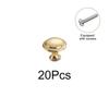 20Pcs/Pack Door Knobs With Screws Cupboard DIY Cabinet Handles Hardware Kitchen Drawer Stainless Steel