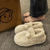 Универсальная хлопковая обувь, новые модели осени и зимы 2025 года, иностранный стиль, милый и прохладный, нишевое чувство, демонстрирующее темперамент, модная обувь Doudou sh