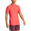 Adidas Футболка Tennis Climacool FreeLift FLFT Pro Series, удобная, простая, с круглым вырезом, коротким рукавом, мужские топы, полупрозрачная, красная JE3508