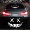 Demon Smiling Face Car Stickers for Rear Windshield Motorcycle Decoration Car Stickers Waterproof Colorful Reflective Sticker